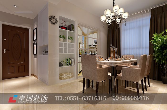 華紡新華城 87㎡ 現(xiàn)代風格 兩居室-卓創(chuàng)家裝案例